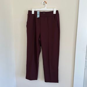Loft Petite Burgundy ankle pants